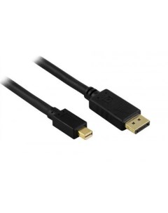 Кабель переходник адаптер Mini DisplayPort 20M DisplayPort 20M 4K 1 8 м черный KS 591 Ks-is
