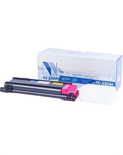 Картридж лазерный NV TK580M TK 580M пурпурный 2800 страниц совместимый для Kyocera FS C5150DN ECOSYS Nv print