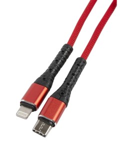Дата кабель MB Type C Lightning 3А красный УТ000025656 Mobility