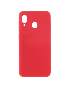 Чехол накладка Soft для Samsung A20 A30 A205 A305 красный Mobileocean