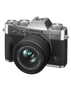 Беззеркальный фотоаппарат X T30 II Kit XC15 45mm серебристый Fujifilm
