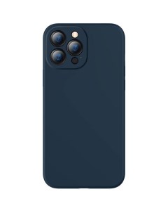 Чехол защитный Liquid Silica Gel Protective Case для iPhone 13 Pro синий Baseus