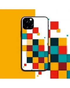 Чехол ТПУ Florme Геометрия для iPhone 12 арт 011754 желтый Opti wave