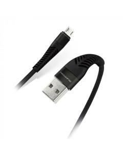 Кабель micro USB USB 1 м черный Qumann