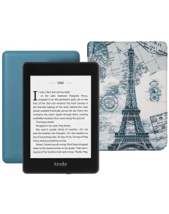 Электронная книга Kindle PaperWhite 2018 8Gb SO Twilight Blue с обложкой Paris Amazon
