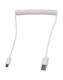 Кабель micro usb usb Spiral USB MicroUSB белый 1 м белый Red line