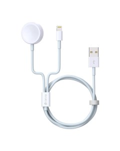 Кабель Smart Series 2 in 1 Apple Watch Charging Cable белый Devia
