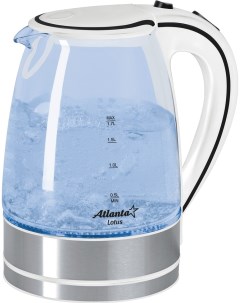 Чайник электрический ATH 691 1 7 л белый Atlanta