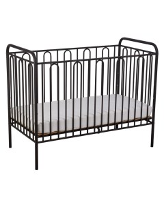 Кроватка детская kids Vintage 110 металлическая черный матовый Polini
