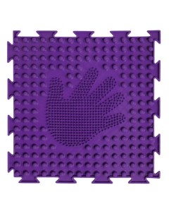 Массажный развивающий коврик пазл ОРТОДОН Ладошки фиолетовый правый 1 пазл Nobrand