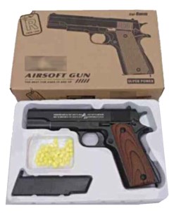 Пистолет игрушечный металл съемный магазин C8 1B00262 Simba