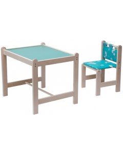 Набор игровой мебели Малыш 2 стол стул столешн зеленая Симпатия столешн зеленая Сим Гном