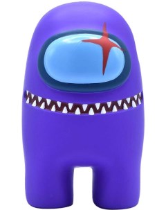 Игрушка антистресс сквиш Among Us Mega фиолетовый 15 см Just toys