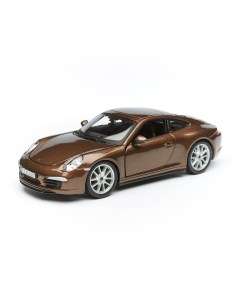 Машинка металлическая Porsche 911 Carrera S 1 24 коричневая 18 21065 Bburago