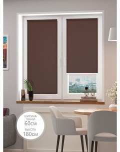 Рулонная штора BASIC 60х180 темно коричневый Fixline amigo