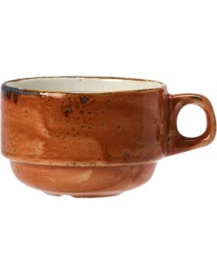 Чашка чайная Крафт 0 225 л 8 см красный фарфор 11330217 Steelite