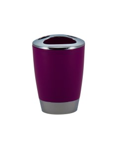Стакан для ванной комнаты Альма пластик фиолетовый Аквадекор