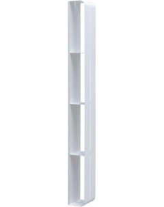 Полка Магнум 15x130 белая матовая вертикальная Aquanet
