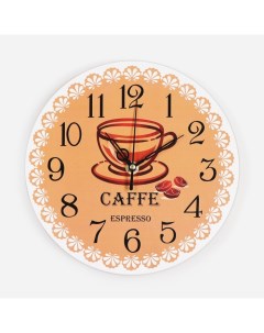 Часы настенные серия Кухня Эспрессо дискретный ход d 23 5 см Nobrand