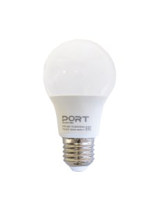 Лампа светодиодная LED матовая Port E27 A60 7 Вт 3000 К теплый свет Nobrand