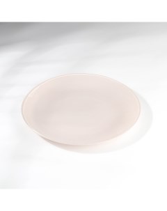 Тарелка Капучино стеклянная d 21 см цвет серый Akcam