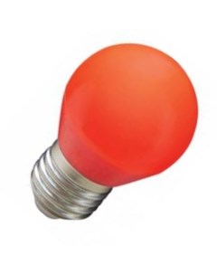 Лампа шар G45 E27 5W Красный матов K7CR50ELB Ecola