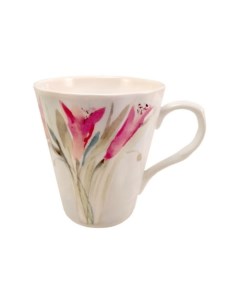Кружка для чая Fresh Flowers 385 мл бежевый розовый Just mugs