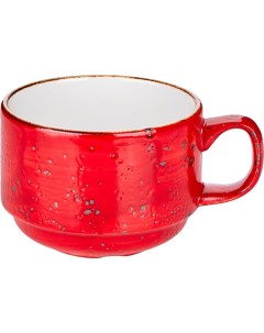 Чашка чайная Крафт 0 225 л красный фарфор 11340217 Steelite