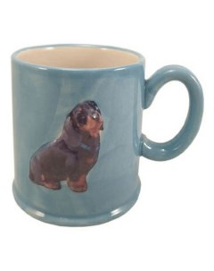 Кружка для чая Dachshund Blue 385 мл голубая Just mugs