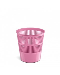 Корзина для бумаг и мусора Pastel 9 литров пластик сетчатая розовая Erich krause