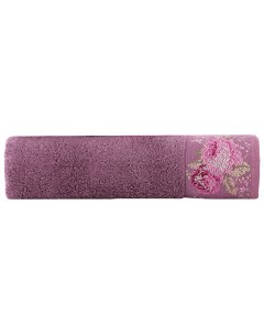 Банное полотенце полотенце универсальное с вышивкой фиолетовый Arya