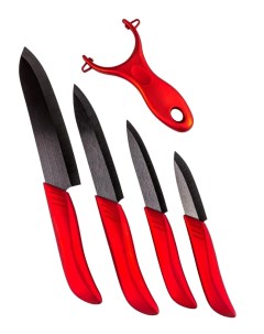 Набор ножей кухонных 5 предметов керамика Ulmi steel