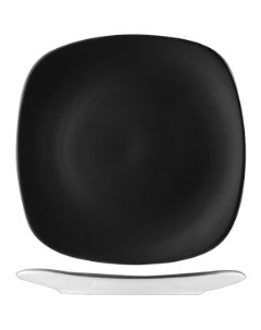 Тарелка квадратная Даск черный фарфор 9021 C082 Steelite