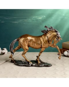Фигура Конь гарцующий бронза 35х27см Хорошие сувениры