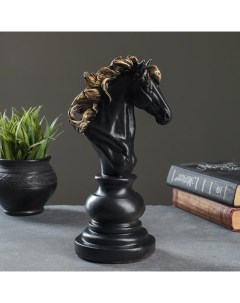 Фигура Конь черный 11х14х26см Хорошие сувениры