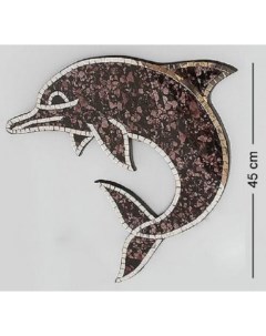 Настенное панно Дельфин 45 см мозаика о Бали Decor and gift