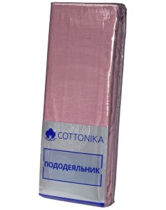 Пододеяльник бязь 175 x 215 см сатин розовый Cottonika