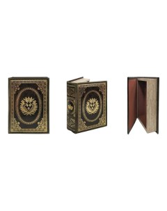 Шкатулка книга 21 х 13 x 5 см коричневая Royal gifts