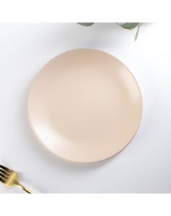Тарелка керамическая десертная Пастель d 19 см цвет крем брюле Доляна