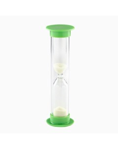 Песочные часы на 1 минуту флуоресцентные 9 х 2 5 см зеленые Nobrand