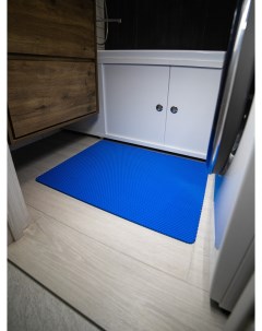 Коврик для ванной ЭВА 75х57 см синяя сота Cellmat
