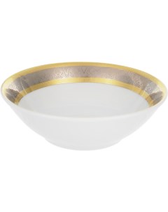 Салатник круглый 13 см Opal декор Широкий кант платина золото Thun