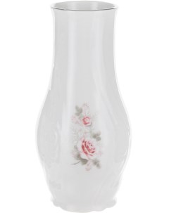 Ваза декор Бледные розы отводка платина 11 см Bernadotte