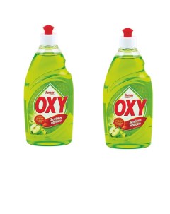 Средство для мытья посуды OXY Зеленое яблоко 450г 2шт Romax