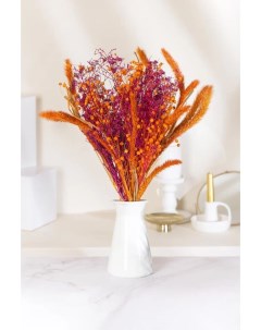 Набор для букета из сухоцветов из 3 культур лен оранжевый кермек розовый могар оранжевый Колхоз луч