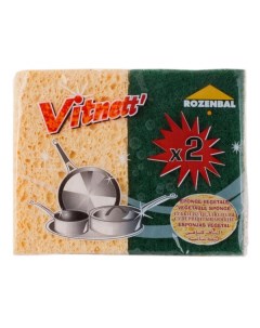 Губка для посуды Vitnett Целлюлозная 2 шт Rozenbal