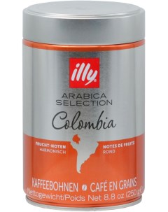 Кофе в зернах Colombia средней обжарки 250гр Illy