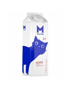 Молоко 3 2 питьевое пастеризованное 900 мл БЗМЖ Милград