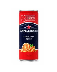 Газированный напиток с соком красного апельсина 0 33 л Sanpellegrino