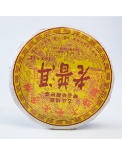 Китайский выдержанный чай Шу Пуэр Lao puer 357 г 2009 г блин Nobrand